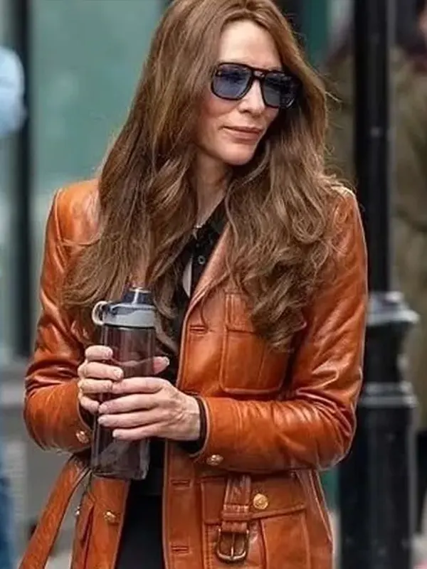 Black Bag Cate Blanchett Leather Jacket