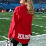 Brittany-Mahomes-Oversized-Custom-Red-Jacket