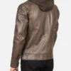 Brown-Hooded-Cheetah-Leather-Jacket-Back