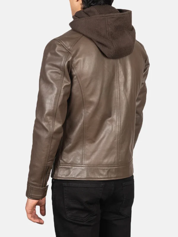 Brown-Hooded-Cheetah-Leather-Jacket-Back