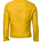 Cafe-Racer-Style-Yellow-Leather-Jacket-for-Men-Back