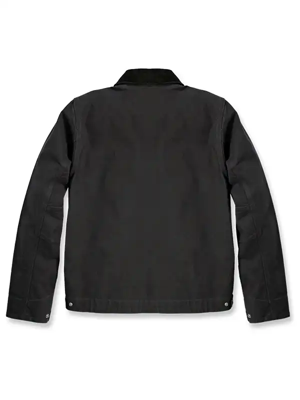 Carhartt-Relaxed-Fit-Rugged-Flex-Detroit-Black-Jacket-Back