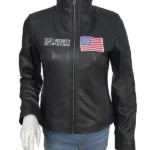 Casey-Desantis-Where-Woke-Goes-To-Die-Black-Leather-Jacket