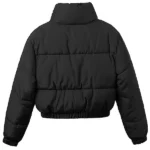 Casual-Style-Cropped-Black-Puffer-Jacket-Back