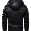 Claremont-Mens-Black-Hooded-Leather-Jacket-Back.