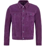 Classic-Real-Suede-Leather-Purple-Trucker-Jacket.