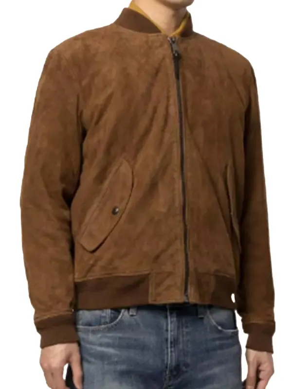 Classic-Vintage-Brown-Suede-Leather-Bomber-Jacket-For-Men