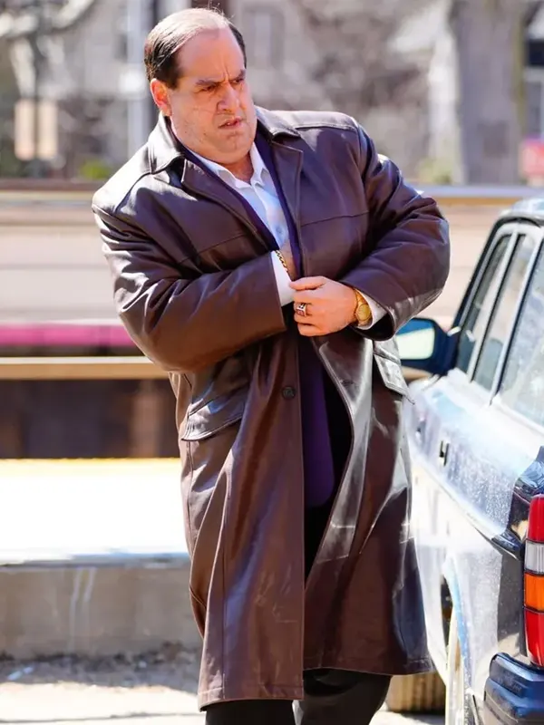 Colin-Farrell-The-Penguin-Oz-Cobb-Brown-Leather-Coat
