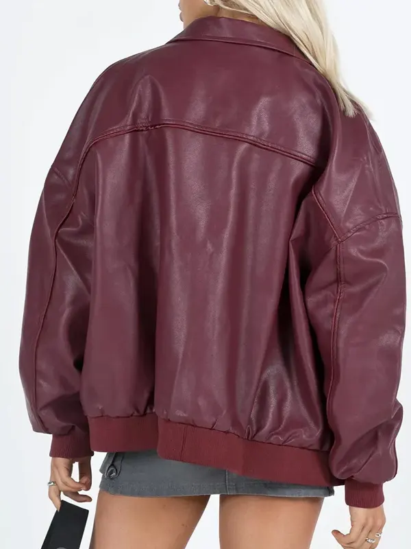 Daddy-Issues-Aimee-Lou-Wood-Bomber-Leather-Jacket-Back