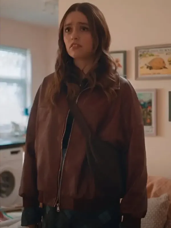 Daddy-Issues-Aimee-Lou-Wood-Bomber-Leather-Jacket
