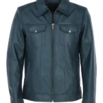 Deshawn-Mens-Blue-Bomber-Leather-Shirt-Jacket.