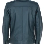 Deshawn-Mens-Blue-Bomber-Leather-Shirt-Jacket-Back.
