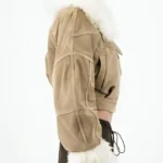 Emily-in-Paris-S04-Camille-Razat-Faux-Fur-Trim-Beige-Suede-Jacket