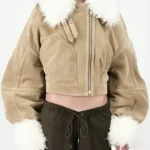 Emily-in-Paris-S04-Camille-Razat-Faux-Fur-Trim-Suede-Jacket