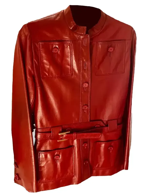 Emily-in-Paris-S04-Lily-Collins-Leather-Burgundy-Jacket