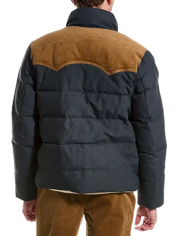 English-Teacher-Evan-Marquez-Blue-Puffer-Jacket-Back