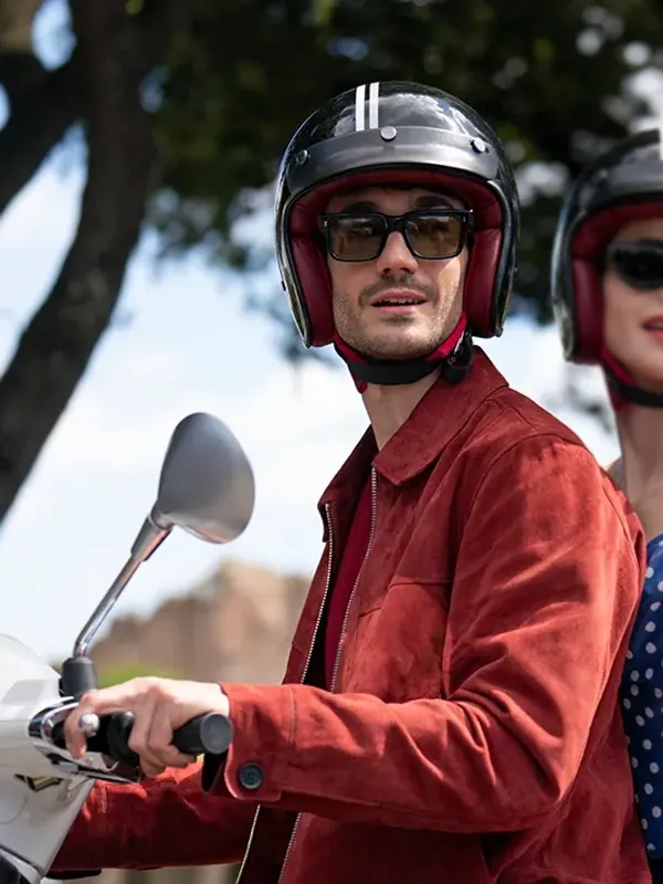 Eugenio-Franceschini-Emily-in-Paris-Marcello-Suede-leather-Jacket.