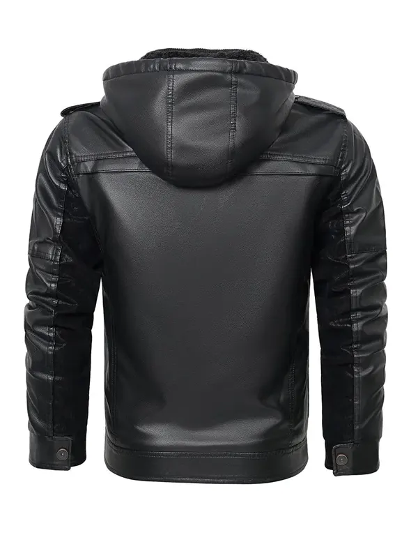 Fred-Mens-Black-Hooded-Leather-Jacket-Back.