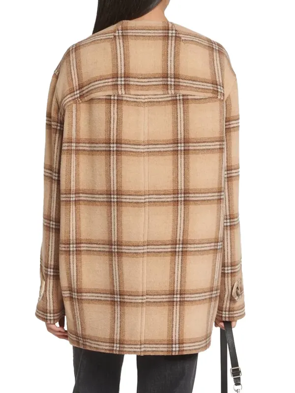 Happy Face Ivy Checkered Jacket Back