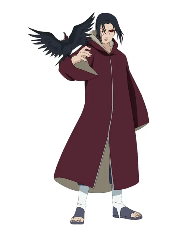 Itachi-Edo-Tensei-Full-Zip-Maroon-Coat