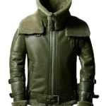 Jayvion-Mens-Green-RAF-Bomber-Shearling-Jacket.