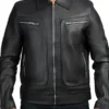 John-Black-Leather-Biker-Jacket