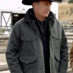 Kevin-Costner-Yellowstone-Grey-Cotton-Jacket