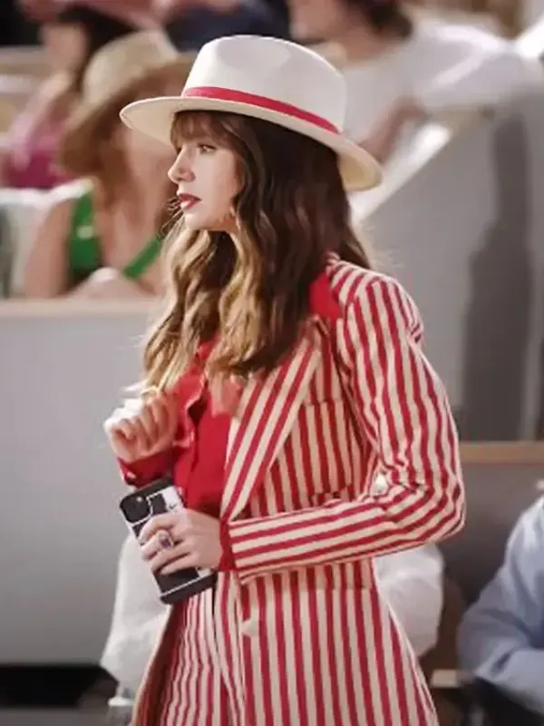 Lily-Collins-Emily-in-Paris-Vivante-Red-Stripe-Blazer.