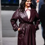 Mabel-Mora-Only-Murders-In-The-Building-S03-Pinstripe-Coat-Front
