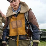 Masters-Of-The-Air-Austin-Butler-Shearling-Brown-Leather-Jacket