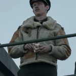 Masters-Of-The-Air-Callum-Turner-B3-Shearling-Brown-Leather-Jacket
