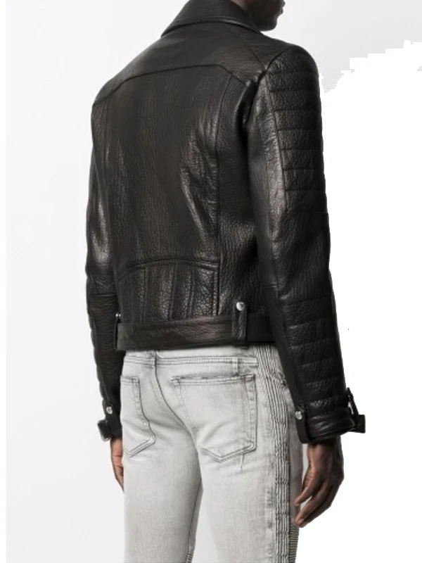 Men-Biker-Leather-Jacket-Balmain-Back