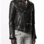 Men-Biker-Leather-Jacket-Balmain-Front