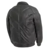 Men-Black-Leather-Bubble-Bomber-Jacket-Back