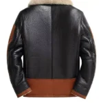 Men-Black-and-Brown-B3-Shearling-Leather-Jacket-Back