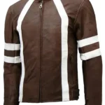 Men-Casual-Brown-Cafe-Racer-Leather-Jacket