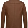 Men-Casual-Brown-Leather-Trucker-Jacket-Back
