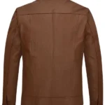 Men-Casual-Brown-Leather-Trucker-Jacket-Back