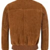 Men-Casual-Brown-Perforated-Bomber-Jacket-Back.