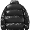 Men-Casual-Shiny-Black-Padded-Jacket-Back