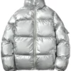 Men-Casual-Shiny-Silver-Padded-Jacket