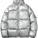 Men-Casual-Shiny-Silver-Padded-Jacket
