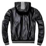 Men-Casual-Style-Black-Bomber-Jacket-with-Hood
