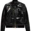 Men-Casual-Style-Black-Patent-Leather-Jacket