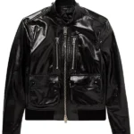 Men-Casual-Style-Black-Patent-Leather-Jacket