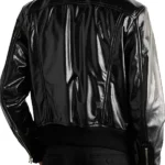 Men-Casual-Style-Black-Patent-Leather-Jacket-Back