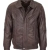 Men-Classic-Brown-Nubuck-Bomber-Jacket