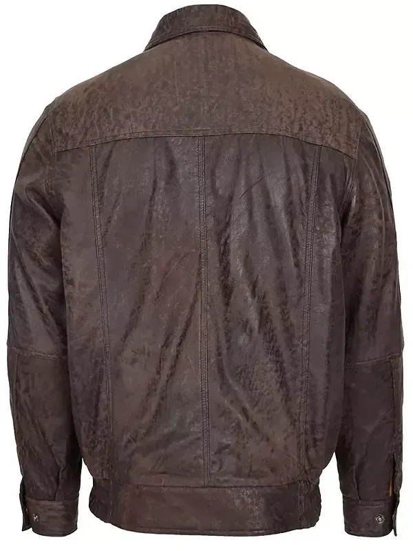 Men-Classic-Brown-Nubuck-Bomber-Jacket-Back
