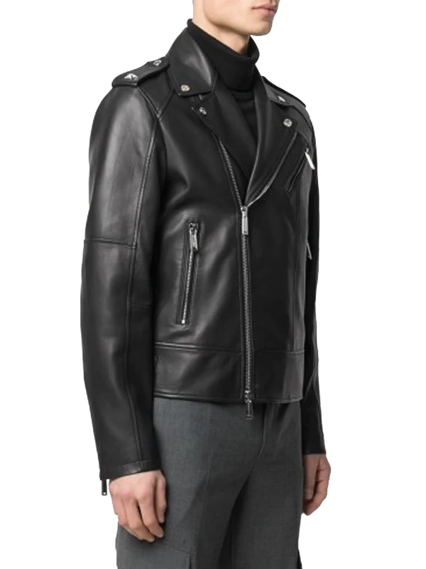 Men-Stylish-Biker-Leather-Black-Jacket