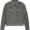 Men-Trucker-Grey-Suede-Leather-Jacket